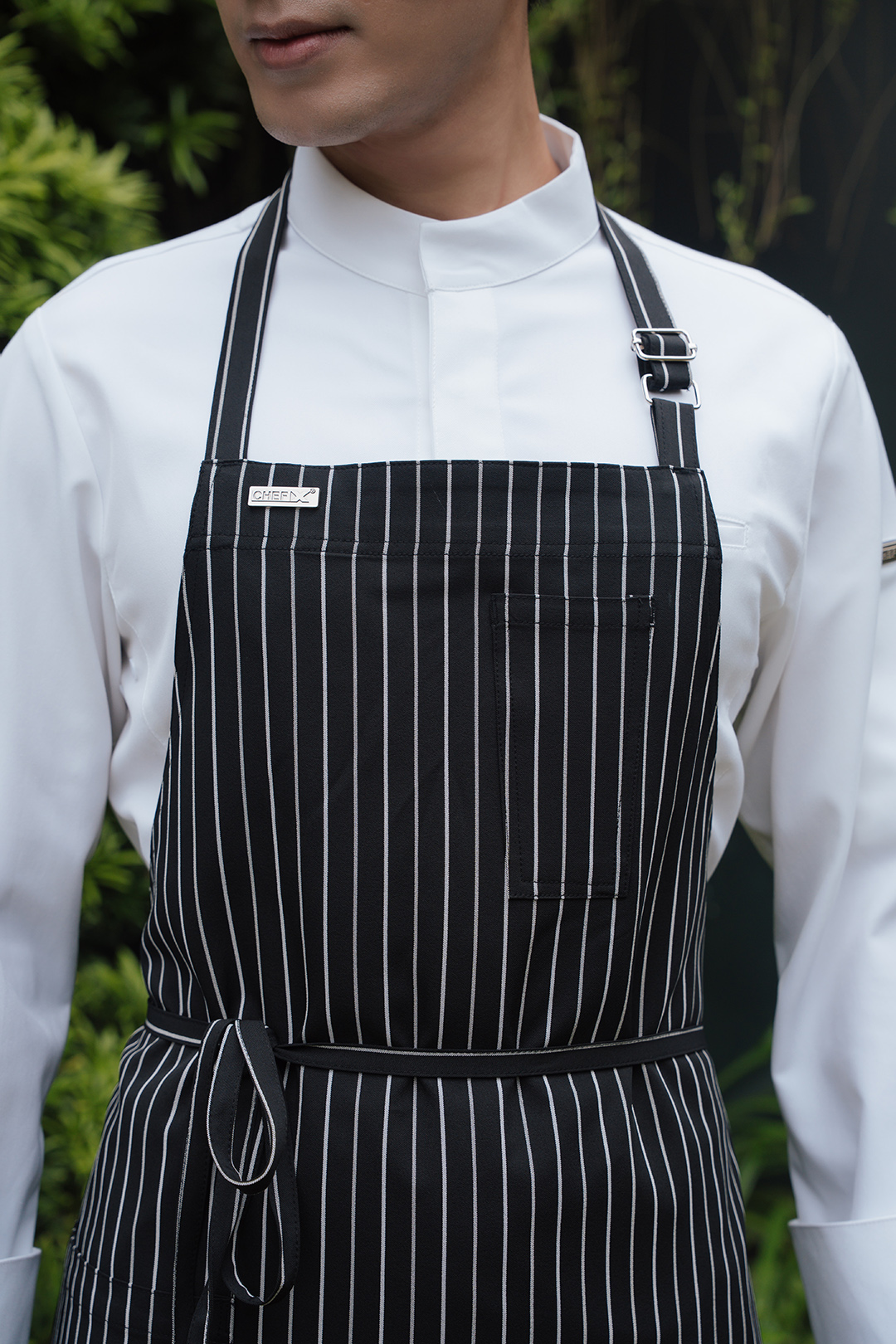 [TD-2] Tạp dề yếm chuyên dụng cho Đầu Bếp dài 90cm vải không xù lông - CHEF X Kitchen Uniform