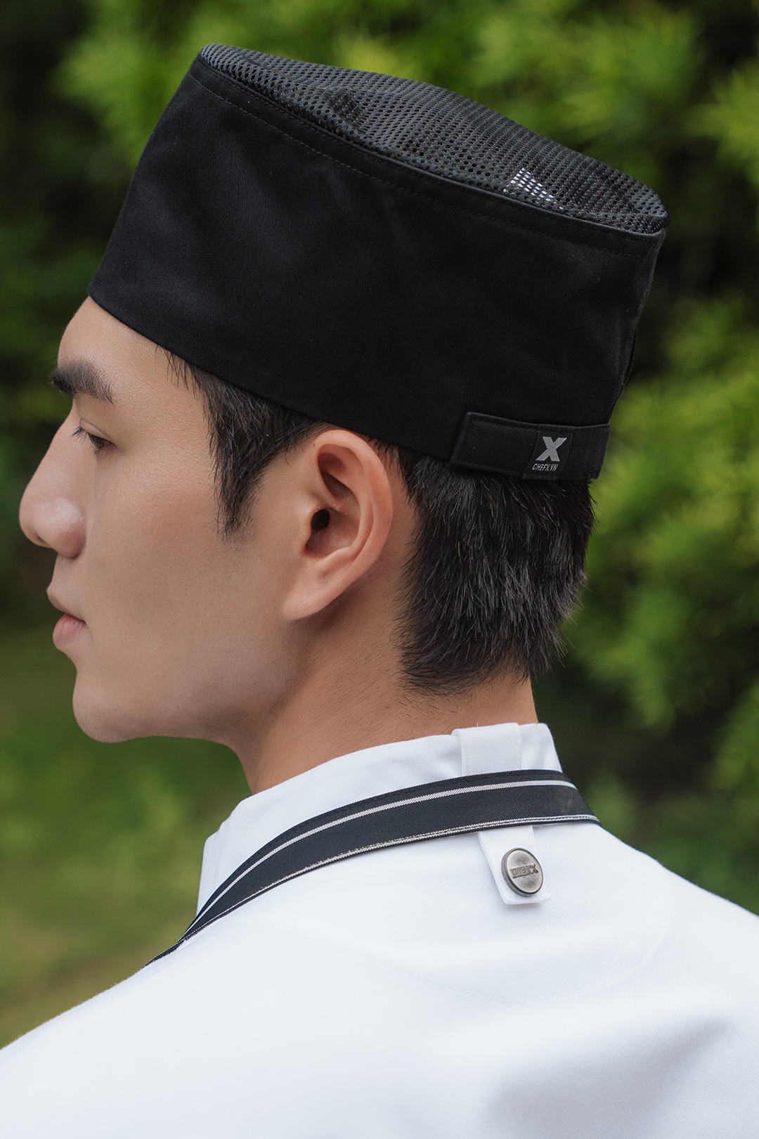 [MB-4] Mũ Bếp Nhật có lưới thoáng khí trên đỉnh thoáng mát, có đai điều chỉnh kích thước - CHEF X Kitchen Uniform