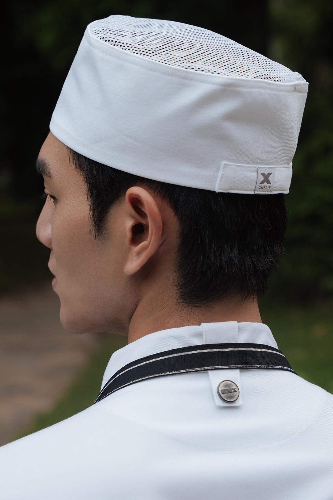 [MB-4] Mũ Bếp Nhật có lưới thoáng khí trên đỉnh thoáng mát, có đai điều chỉnh kích thước - CHEF X Kitchen Uniform