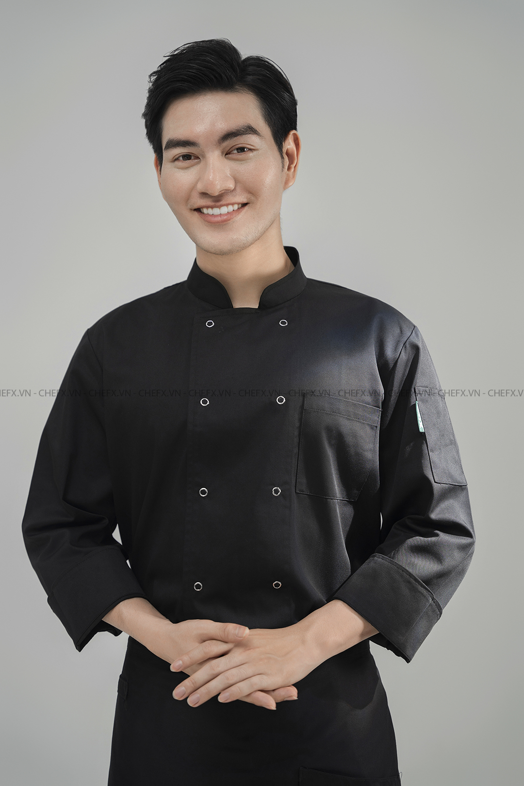 [CHEFX5] ÁO BẾP DÀI TAY CHEFX5 CÓ PHỐI LƯỚI