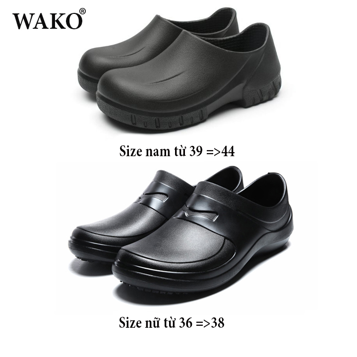 GIÀY ĐẦU BẾP CHÍNH HÃNG WAKO ĐẾ CHỐNG TRƠN TRƯỢT