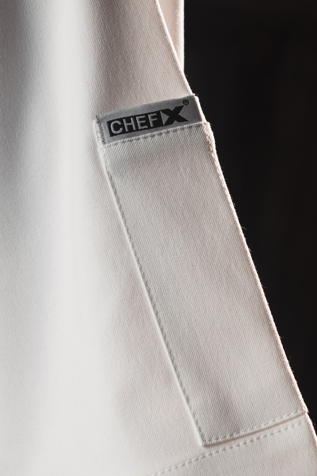 [CHEFX16] Áo Bếp ngắn tay cổ tàu, cúc cài, không phối lưới - CHEF X Kitchen Uniform