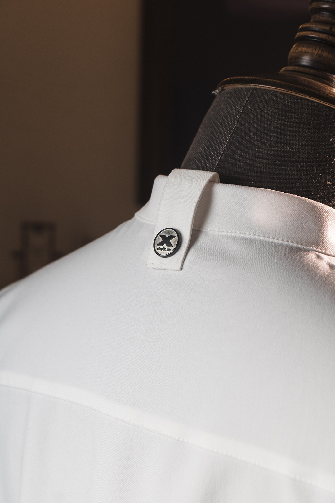 [CHEFX16] Áo Bếp ngắn tay cổ tàu, cúc cài, không phối lưới - CHEF X Kitchen Uniform