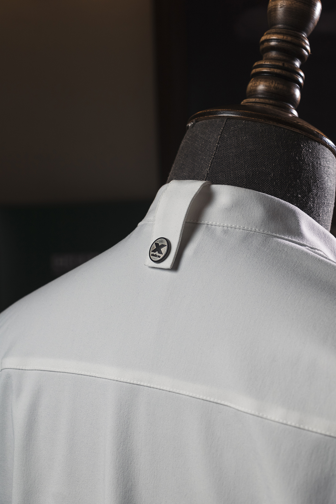 [CHEFX17] Áo Bếp dài tay cổ tàu, cúc cài, không phối lưới - CHEF X Kitchen Uniform