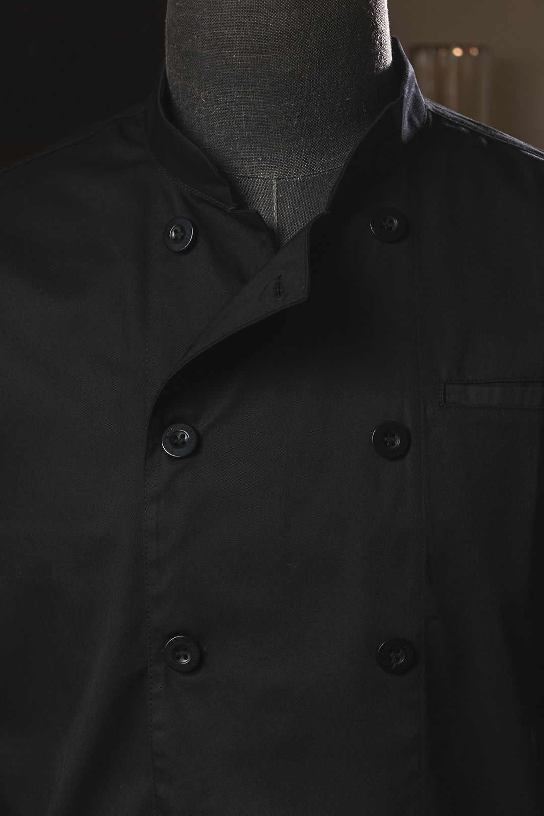 [CHEFX17] Áo Bếp dài tay cổ tàu, cúc cài, không phối lưới - CHEF X Kitchen Uniform