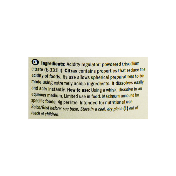 Citras sodium citrate nguyên liệu nấu ăn ẩm thực phân tử Ẩm thực phân tử Tây Ban Nha