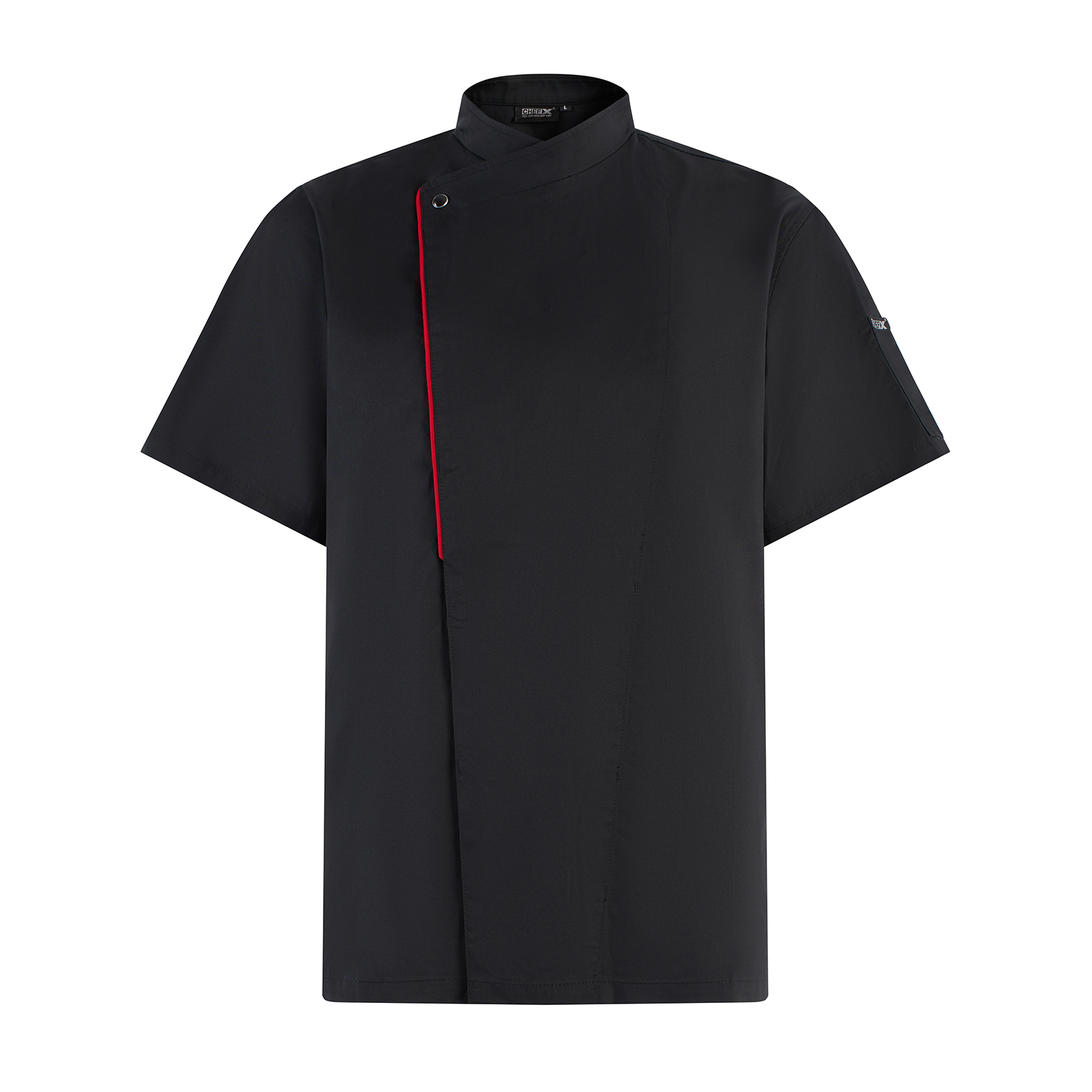 [AN4] Áo Bếp ngắn tay, cổ chéo phối viền cúc bấm - CHEF X Kitchen Uniform