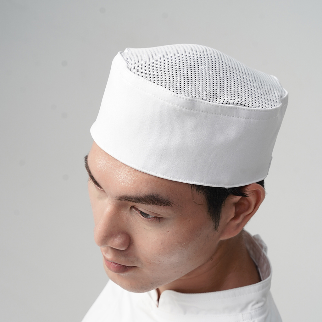 [MB-4] MŨ BẾP CÓ LƯỚI THOÁT KHÍ MÀU TRẮNG, NÓN BẾP DÀNH CHO BẾP Á VÀ BẾP NHẬT - HAT WITH AIR MESH, SUITABLE FOR ASIAN AND JAPANESE CUISINE KITCHENS