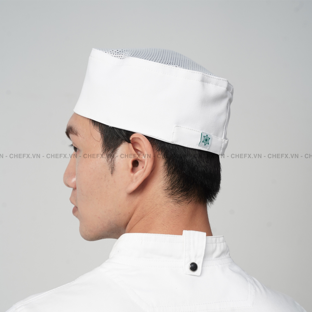 [MB-4] MŨ BẾP CÓ LƯỚI THOÁT KHÍ MÀU TRẮNG, NÓN BẾP DÀNH CHO BẾP Á VÀ BẾP NHẬT - HAT WITH AIR MESH, SUITABLE FOR ASIAN AND JAPANESE CUISINE KITCHENS