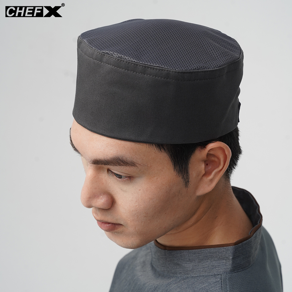 [MB-4] Mũ Bếp Nhật có lưới thoáng khí trên đỉnh thoáng mát, có đai điều chỉnh kích thước - CHEF X Kitchen Uniform