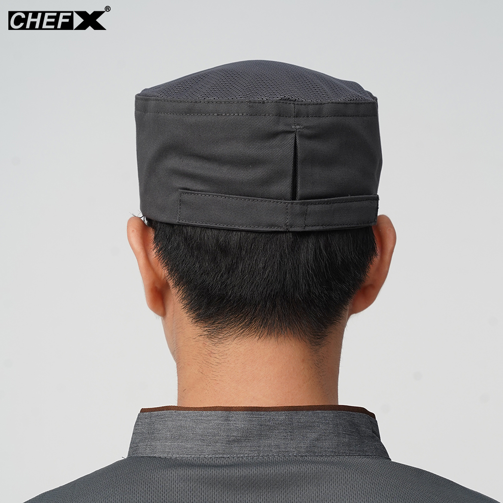 [MB-4] Mũ Bếp Nhật có lưới thoáng khí trên đỉnh thoáng mát, có đai điều chỉnh kích thước - CHEF X Kitchen Uniform