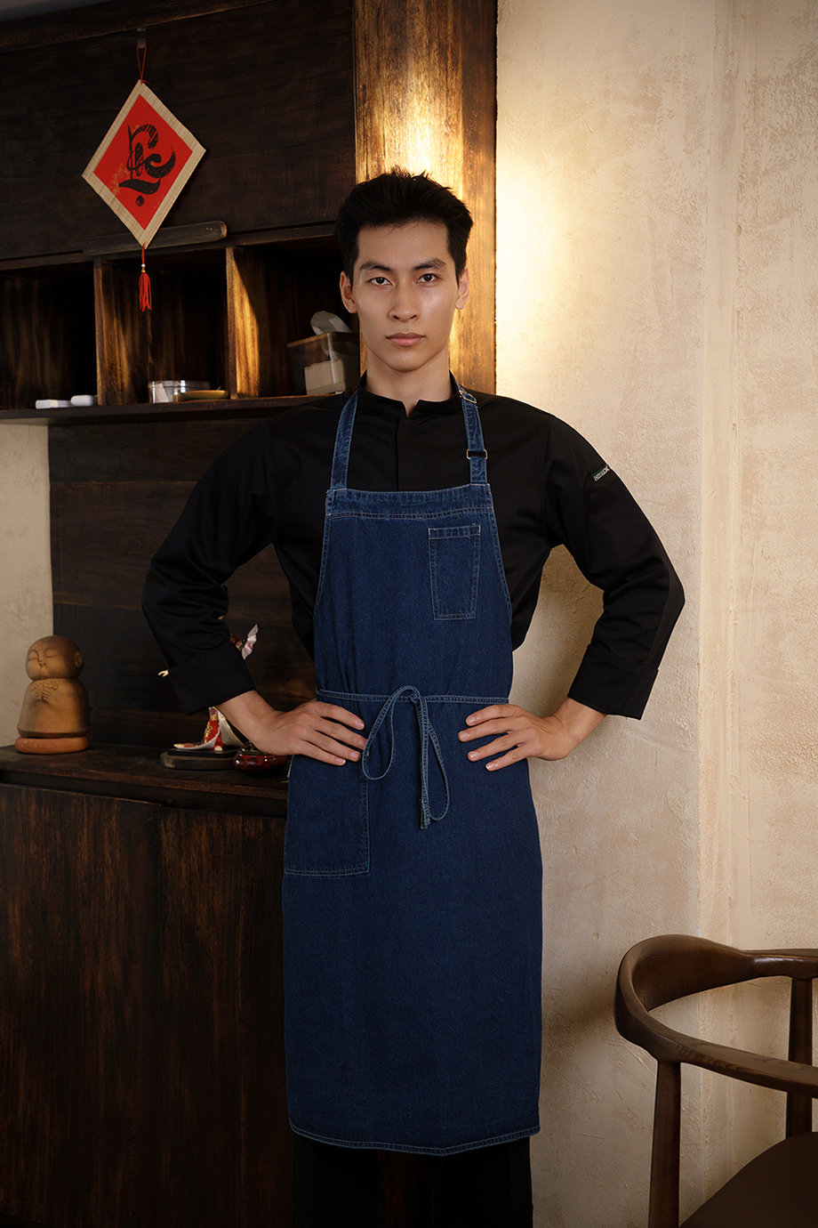 (TD-6) TẠP DỀ YẾM VẢI JEAN MÀU XANH JEAN