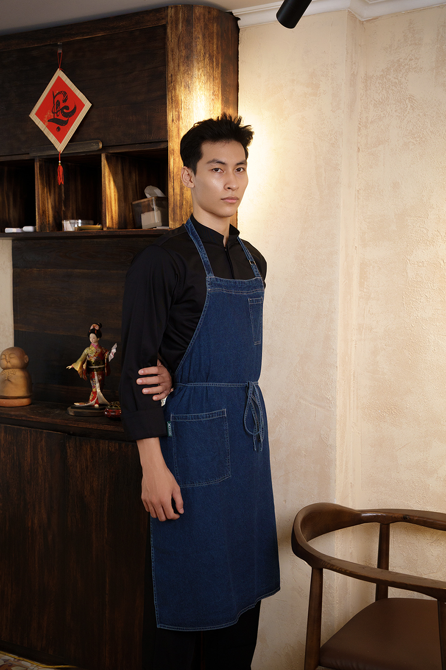 (TD-6) TẠP DỀ YẾM VẢI JEAN MÀU XANH JEAN