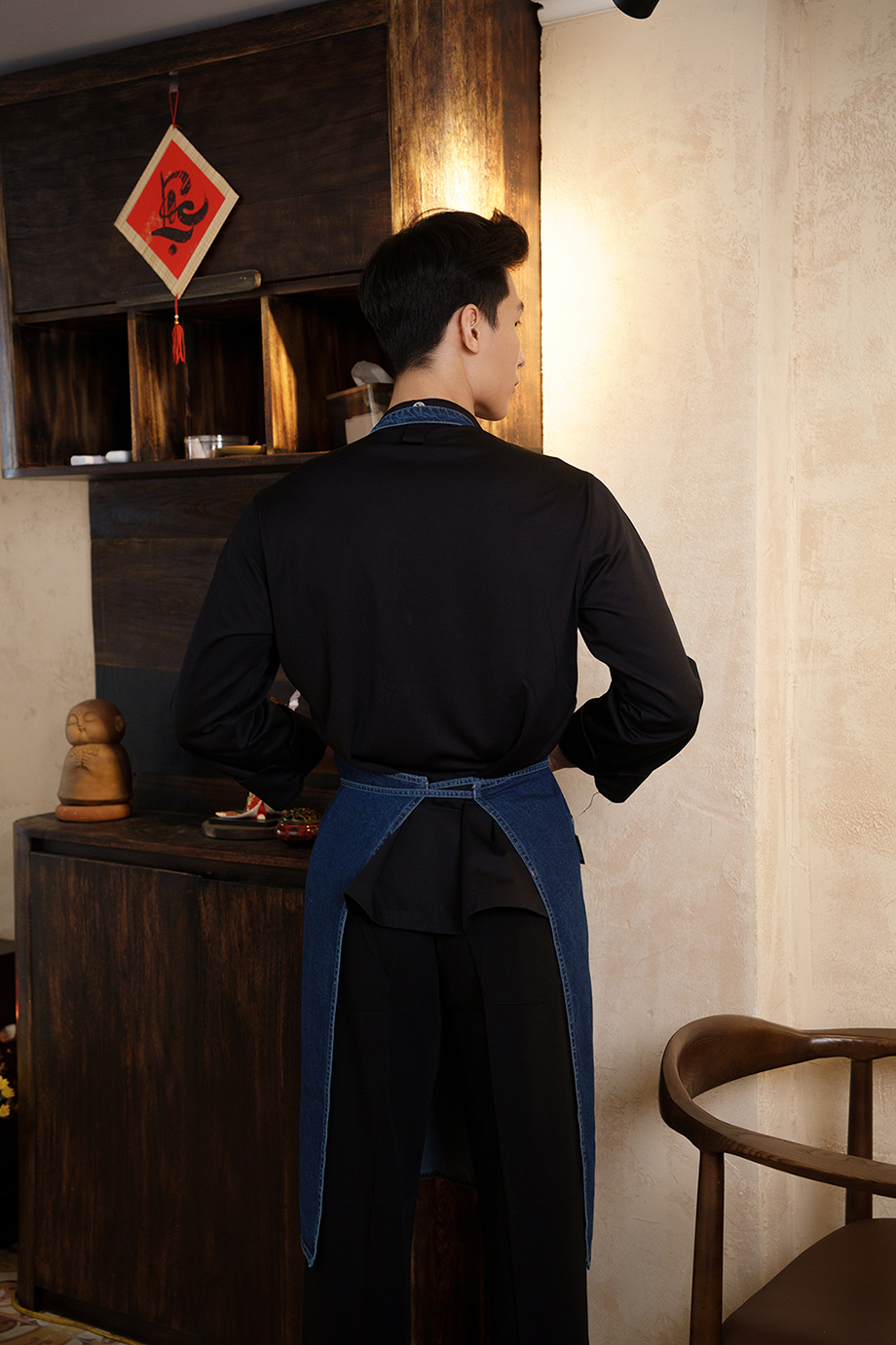 (TD-6) TẠP DỀ YẾM VẢI JEAN MÀU XANH JEAN