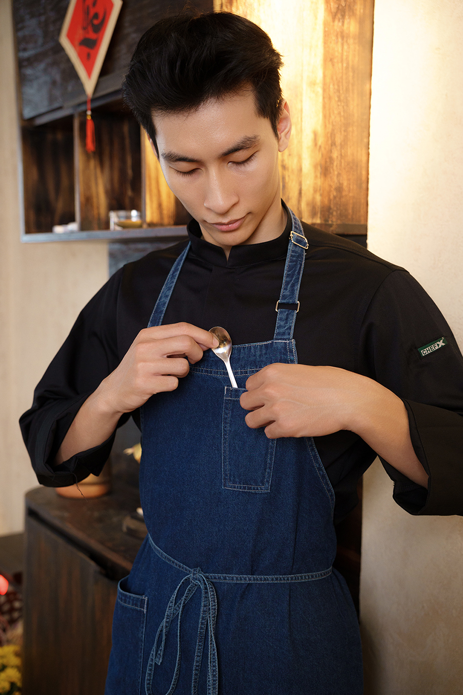 (TD-6) TẠP DỀ YẾM VẢI JEAN MÀU XANH JEAN