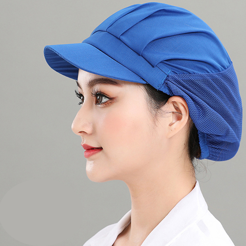 [MB-2] MŨ LƯỚI TRÙM ĐẦU CÓ VÀNH GỌN GÀNG MÀU XANH NƯỚC BIỂN - HEAD COVERING MESH HAT WITH NEAT BRIM