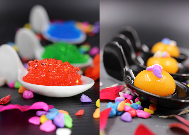 Algin phân tử nguyên liệu tạo khối hình cầu Kẹo cao su rong biển Algin nhập khẩu từ Tây Ban Nha