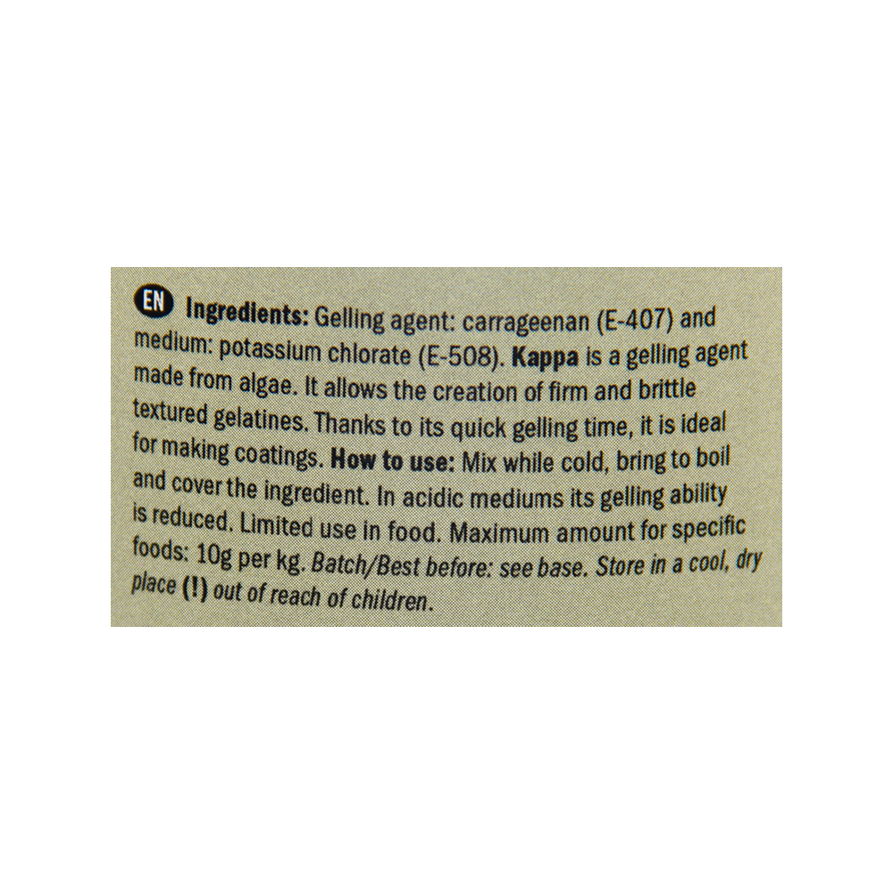 Ẩm thực phân tử nguyên liệu nấu ăn cho người sành ăn carrageenan Kappa thương hiệu Tây Ban Nha