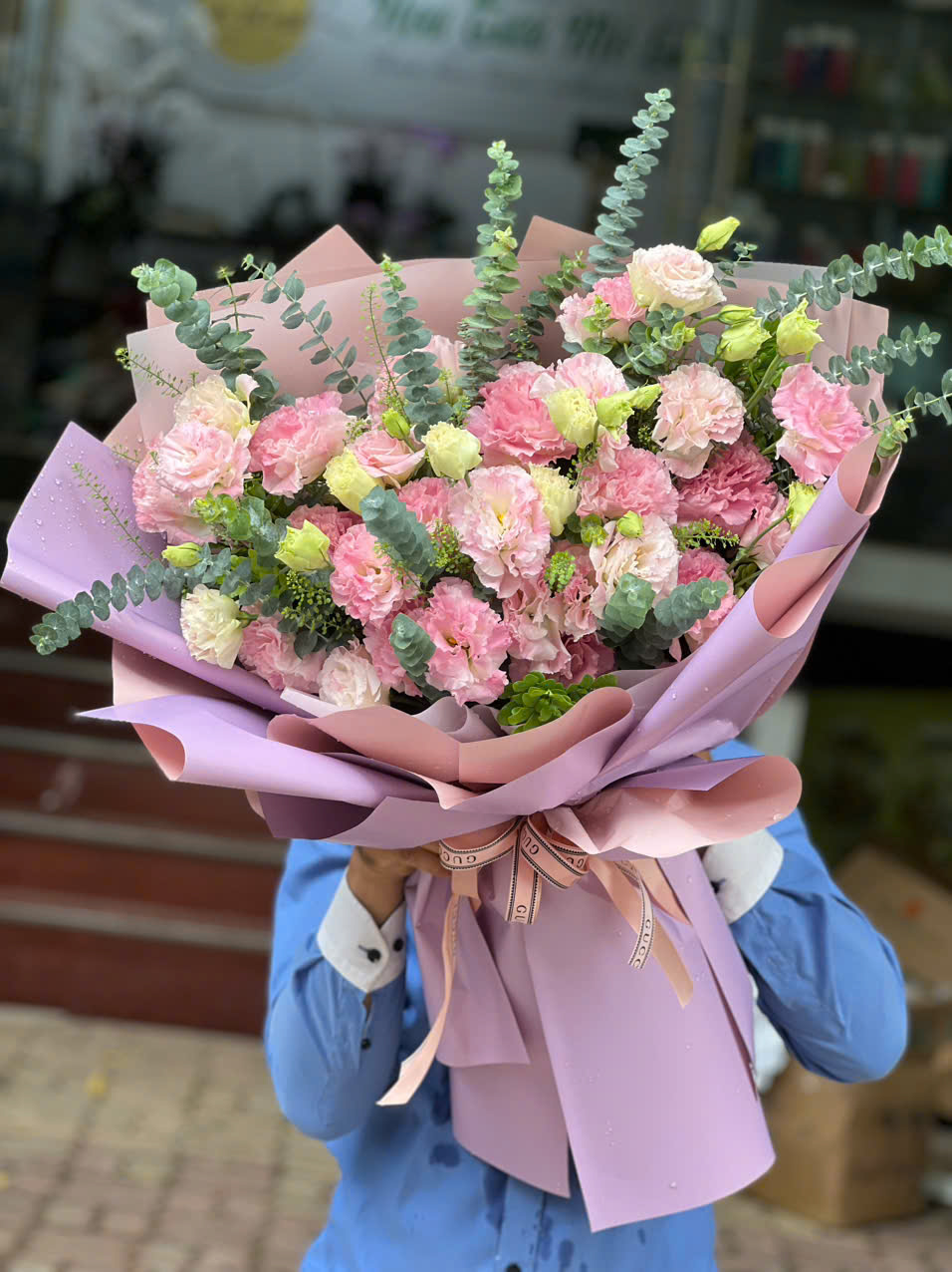 Bó lan tường hồng