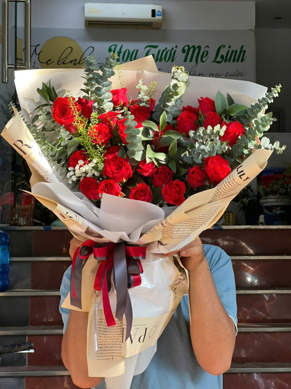 Bó hoa hồng đỏ