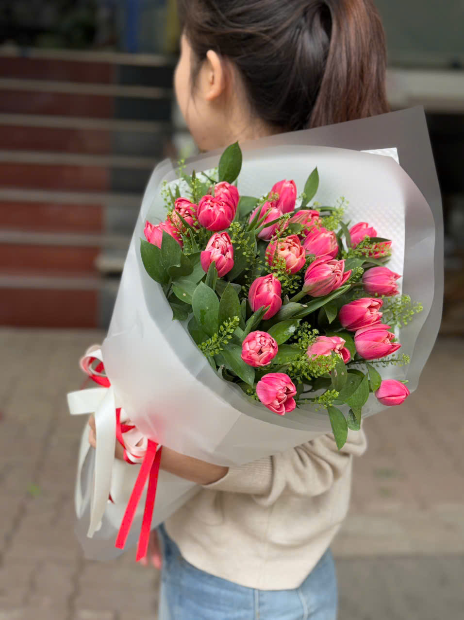 Bó 20 bông tulip