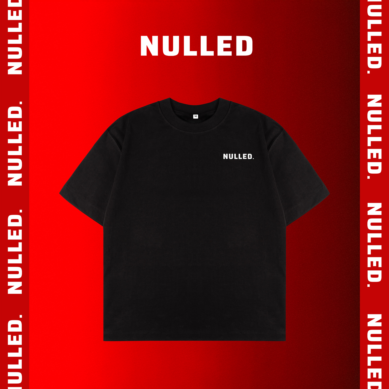  Áo phông đen basic NULLED Tee N-T24-D