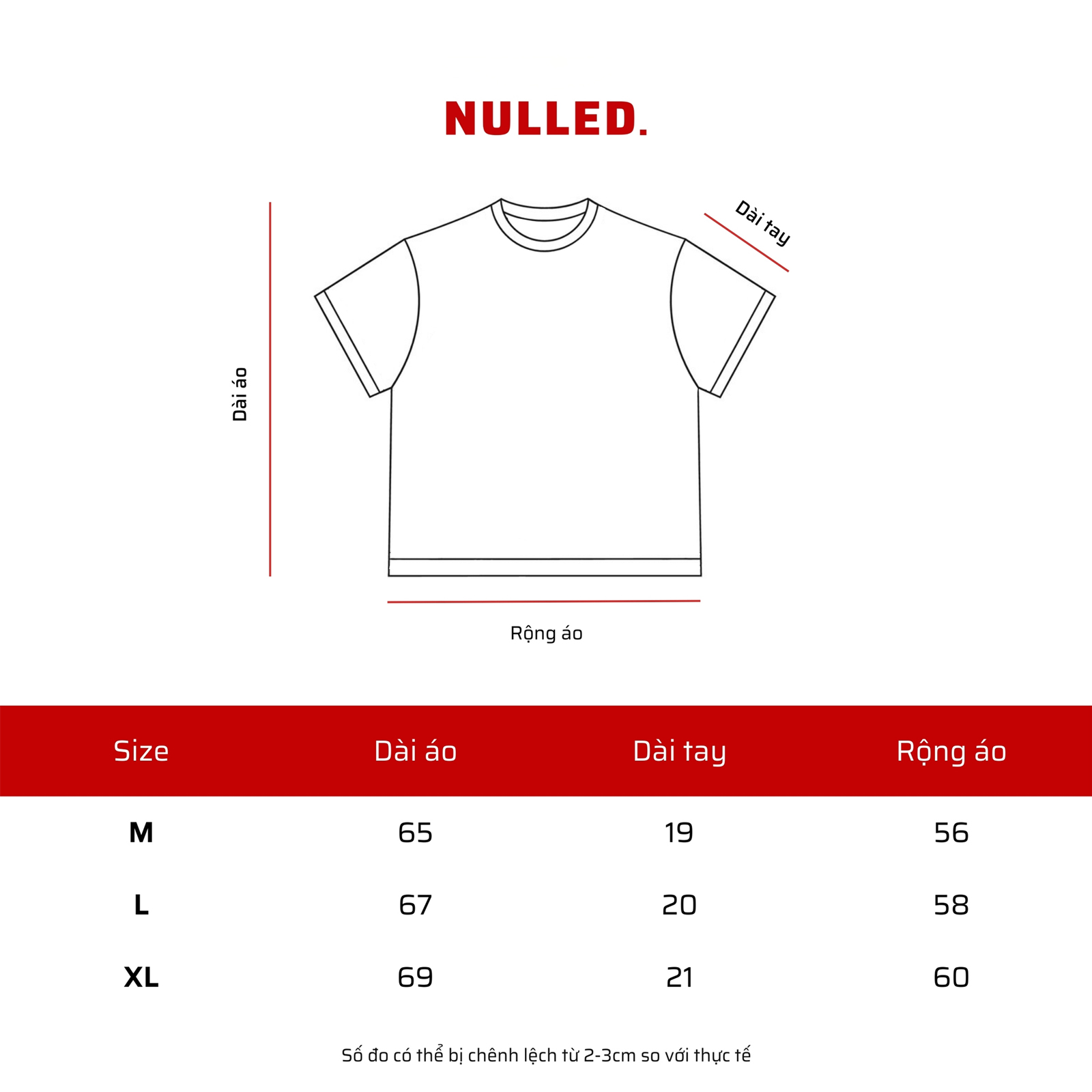Áo phông màu kem NULLED Basic Tee N-T00-K