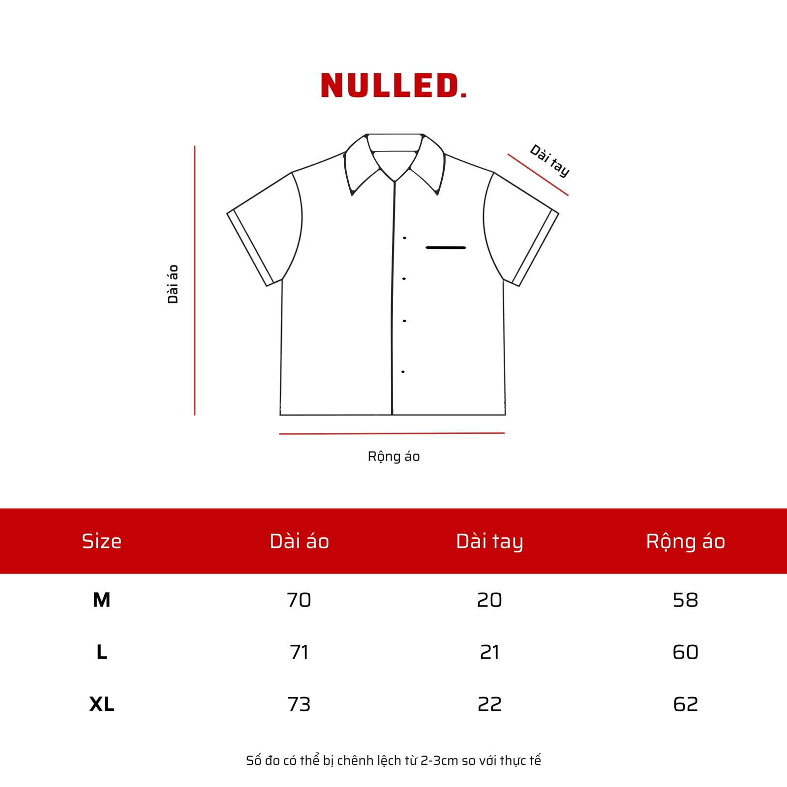 Áo sơ mi local brand basic NULLED