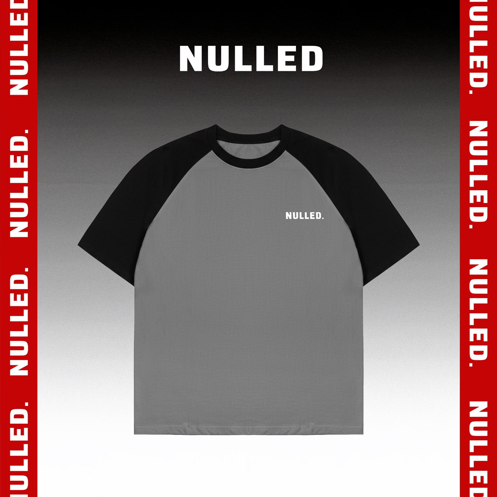 Áo thun basic màu xám đậm NULLED N-T26-XD