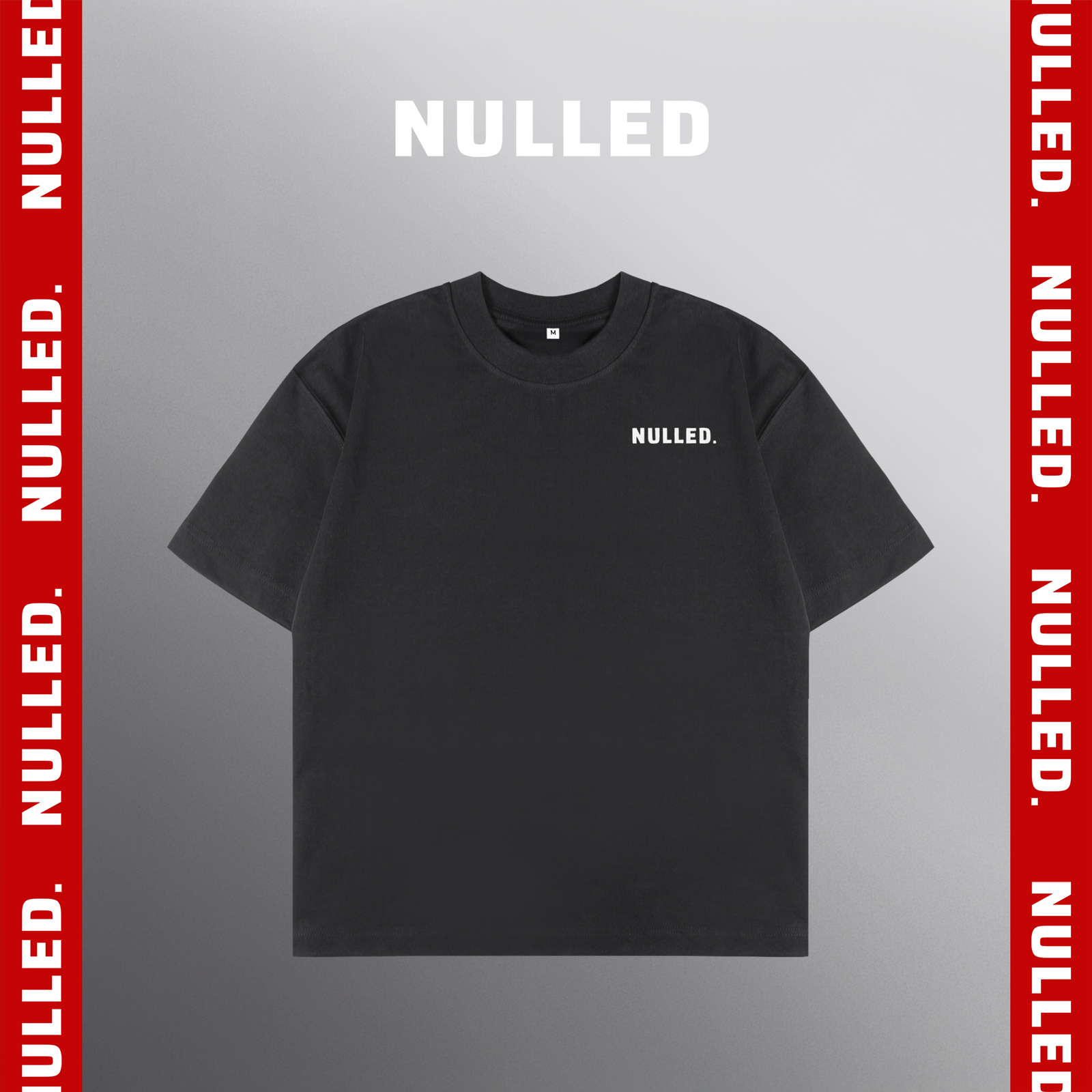 Áo thun basic màu xám đậm NULLED Tee N-T24-XD