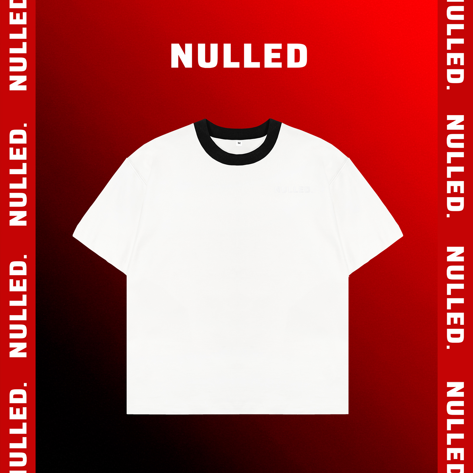 Áo thun trắng phối cổ NULLED Tee N-T25-TVD