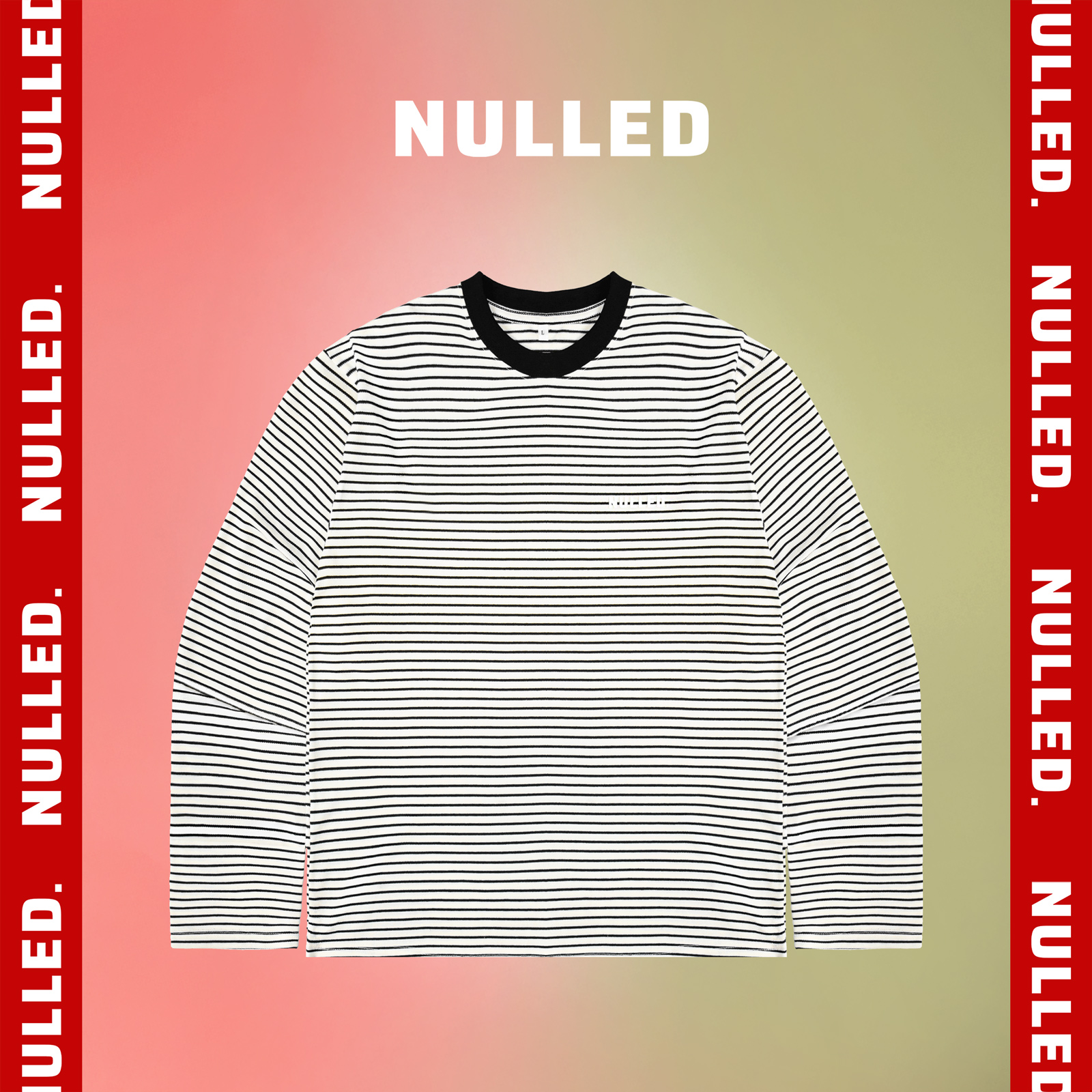 Áo thun dài tay kẻ sọc ngang NULLED Tee N-T29-KVD