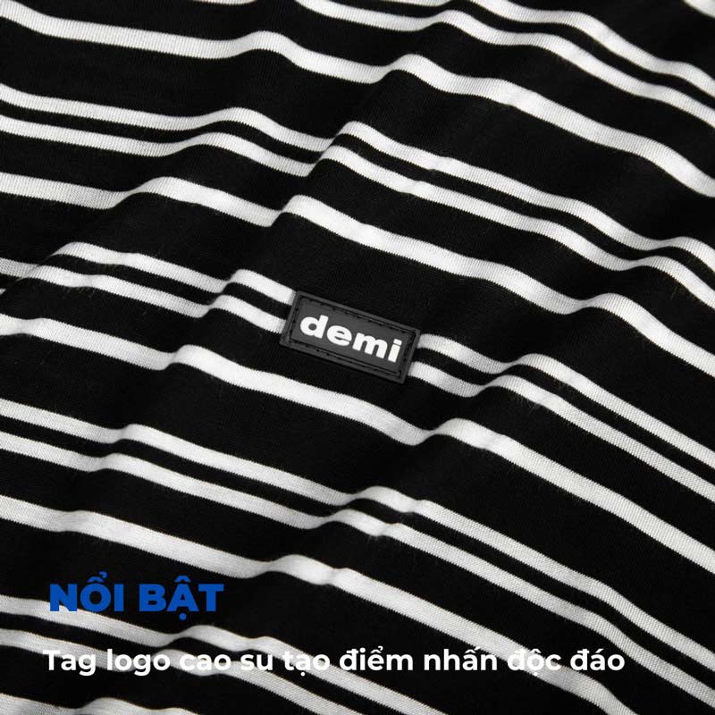 Áo thun local brand đẹp kẻ sọc DEMI