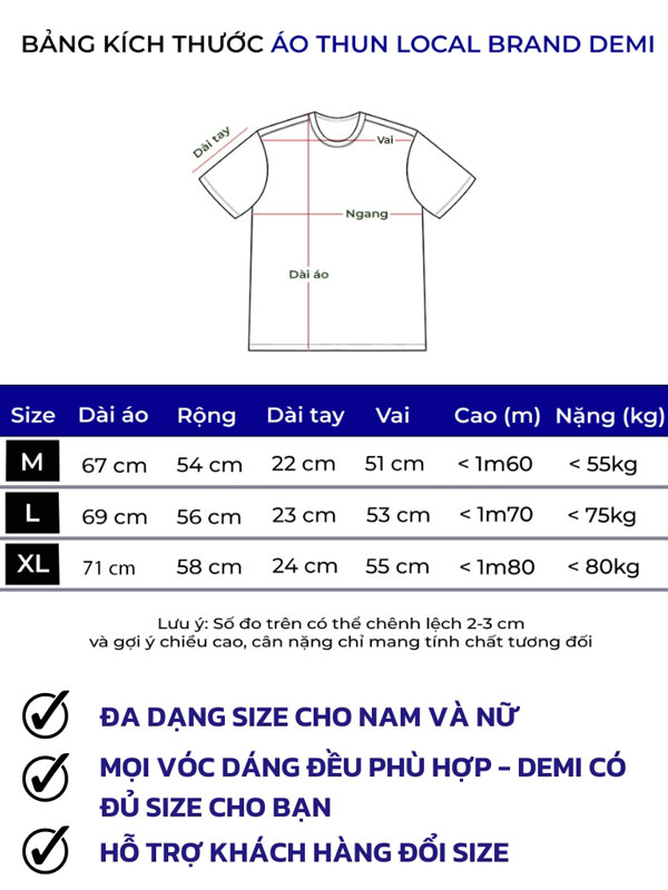 áo thun local brand giá rẻ DEMI