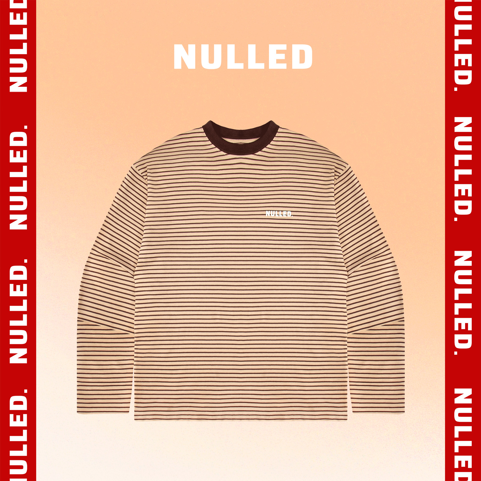 Áo thun sọc ngang tay dài NULLED Tee N-T29-N