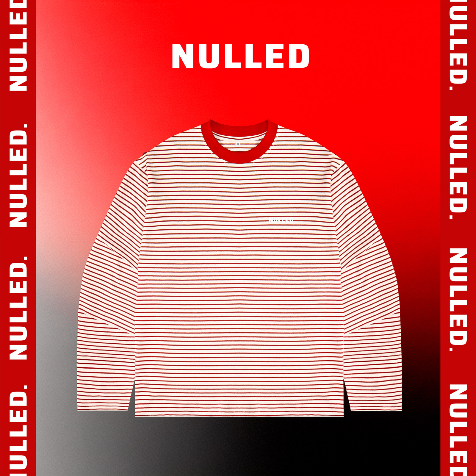 Áo thun boxy tay dài kẻ sọc Nulled Tee N-T29-DO