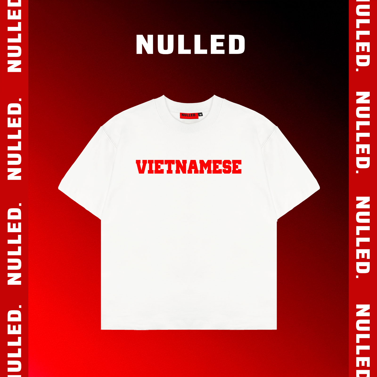 Áo thun tối giản NULLED Vietnamese Tee N-T22-T