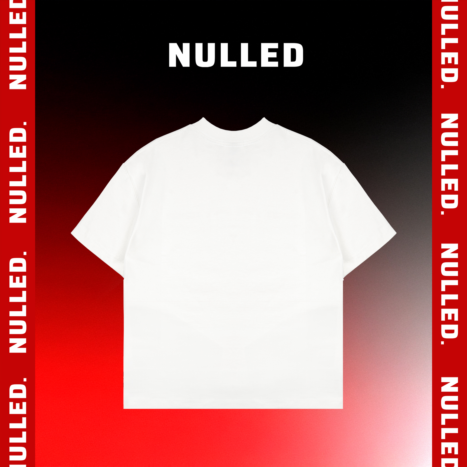 Áo thun trắng boxy NULLED Tee N-T24-T