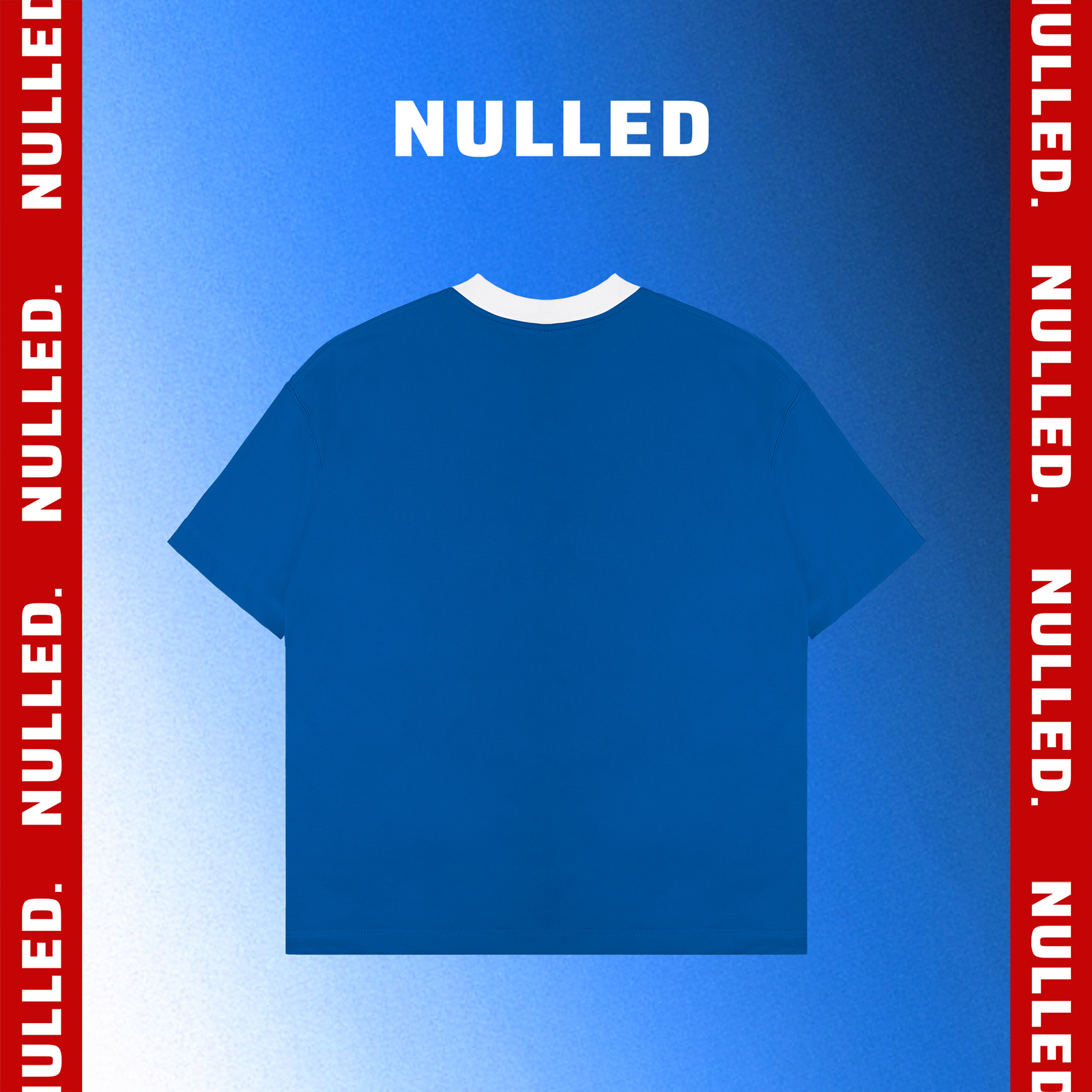 Áo thun xanh dương phối cổ NULLED N-T25-XAVT