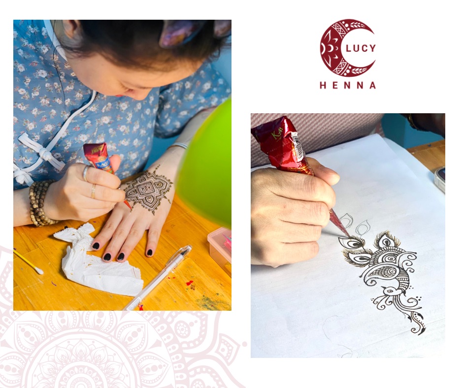 Ngọc Henna Tattoo Shop Mực vẽ Henna giả săm hình săm tạm thời