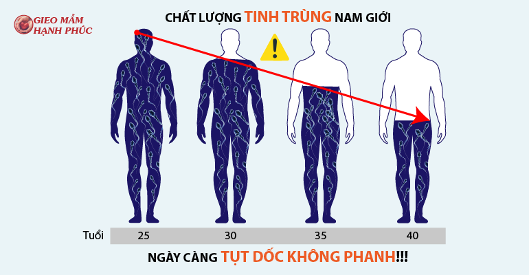 Khả năng sinh sản của nam giới đang trong tình trạng TỤT DỐC KHÔNG PHANH.