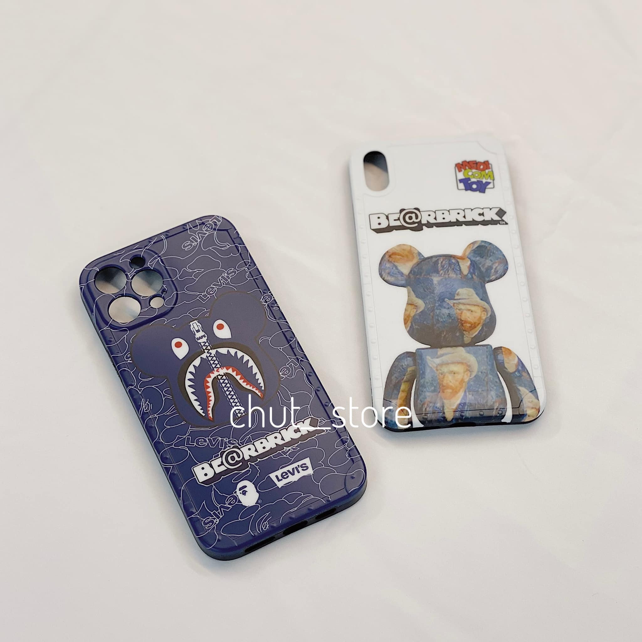 Ốp lưng iphone hình gấu nổi 3D cực hot dành cho  77plusxxsxsmax1111promax1212promax1313pro13promax BearBrick - MixASale