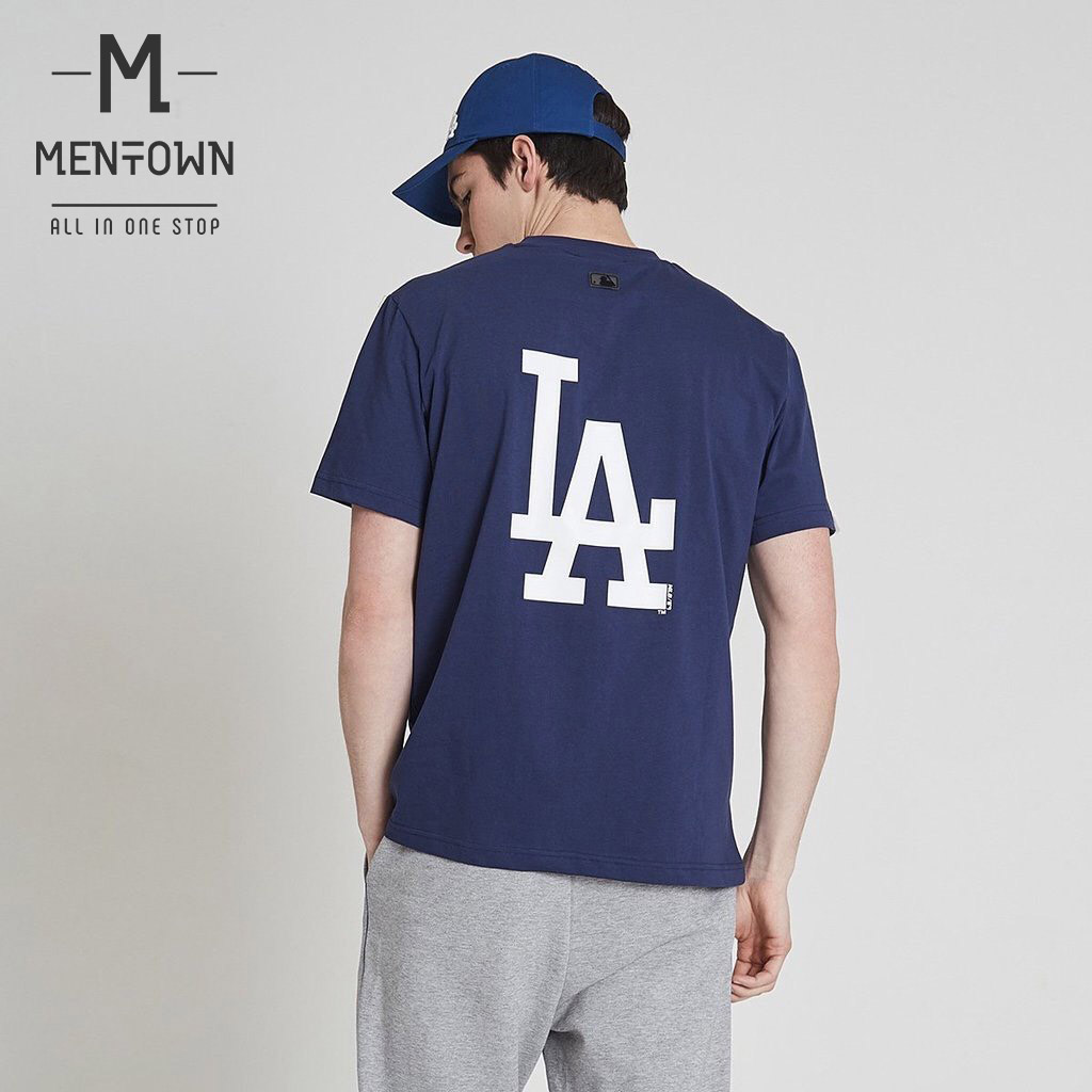 Áo MLB Basic Monogram Allover New York Yankees Navy  Xịn Authentic