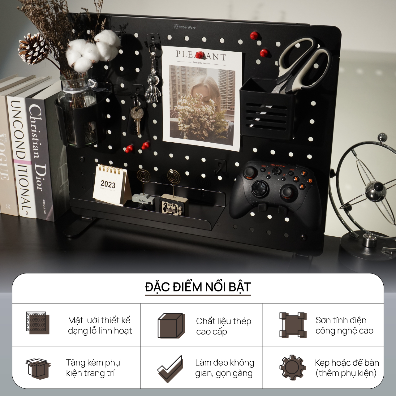 HyperWork PG-02 Metal Pegboard 27 6 key selling pg 02 2 40e06b30 11ba 422f 9cfa 78d92e637cd7