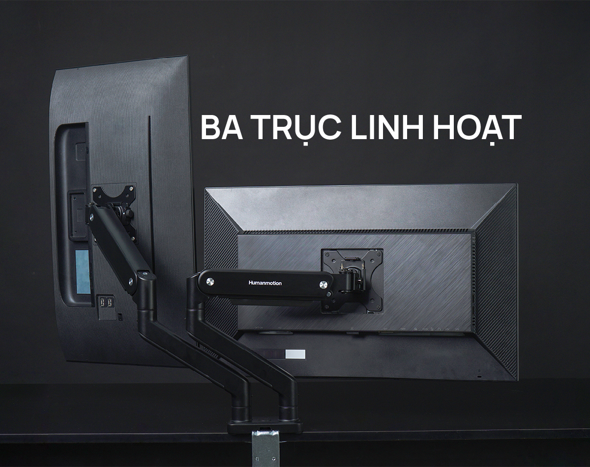 Human Motion M8 Monitor Stand - Black 16 artboard 1 copy 10 1ecbc9f8 abc3 40aa b276 d768226745e6