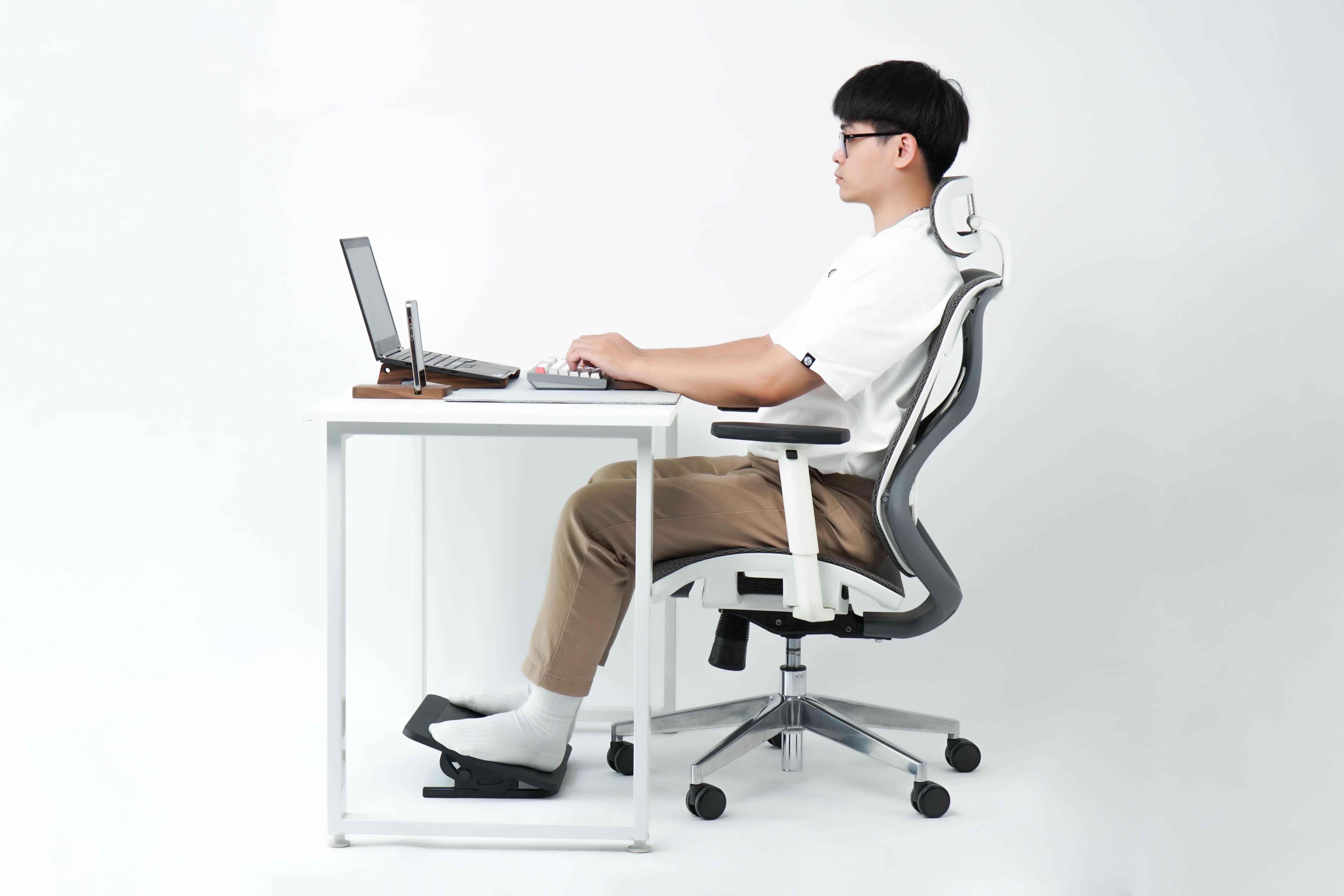 HyperWork HPW-FR01 Footrest - Black Gray 16 das07122