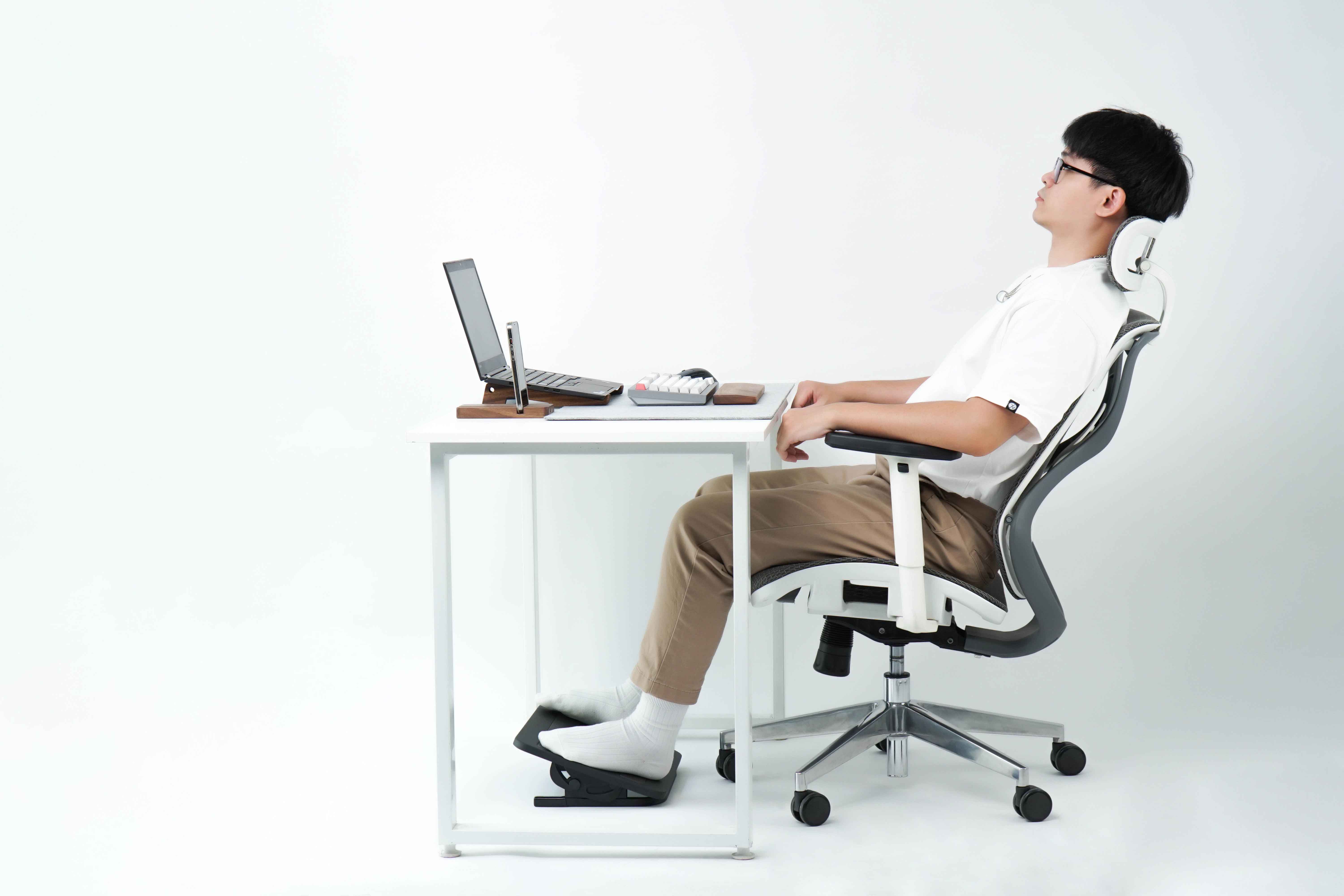 HyperWork HPW-FR01 Footrest - Black Gray 17 das07123