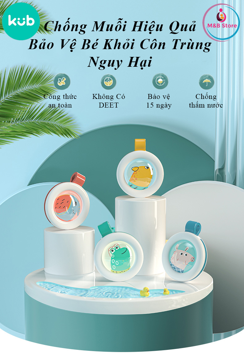 Kẹp Đuổi Muỗi Tinh Dầu Thiên Nhiên - KUB