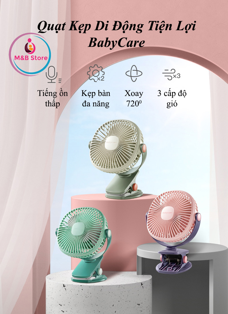 Quạt Kẹp Di Động Tiện Lợi - BabyCare