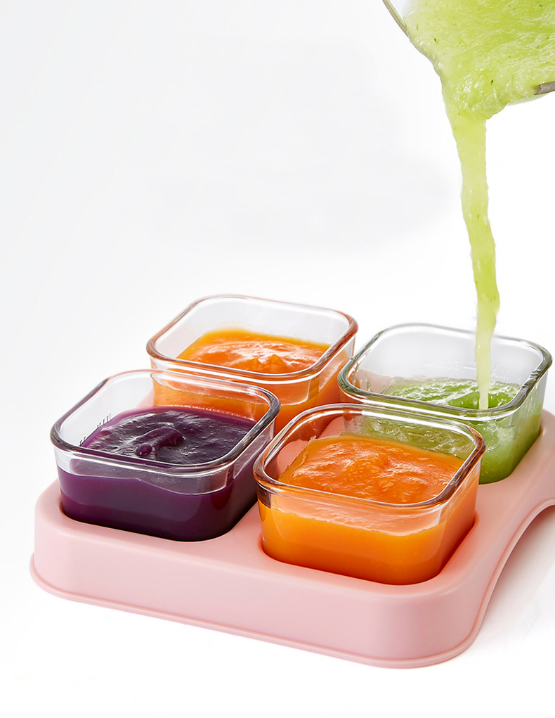 Set 4 Hộp Trữ Thực Phẩm Thủy Tinh KUB